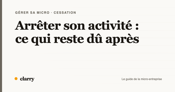 Couverture de l'article : arrêter son activité, ce qui reste dû après