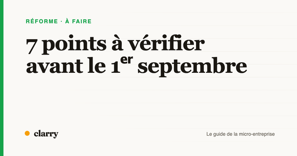 Couverture de l'article : 7 points à vérifier avant le 1er septembre 2026