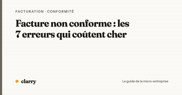 Les erreurs de facturation sanctionnées en micro-entreprise