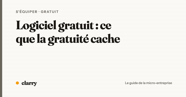 Ce que cache la gratuité d'un logiciel de facturation pour auto-entrepreneur