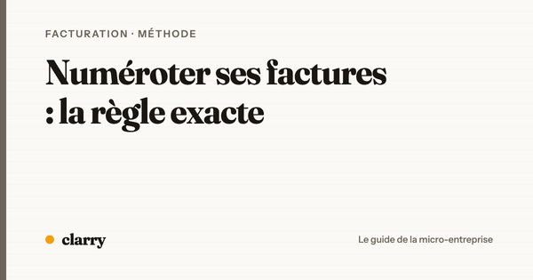 Les règles de numérotation des factures en micro-entreprise