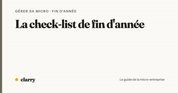 Les échéances de fin d'année à ne pas manquer en micro-entreprise