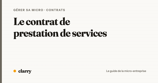 Les clauses essentielles d'un contrat de prestation de services en micro-entreprise